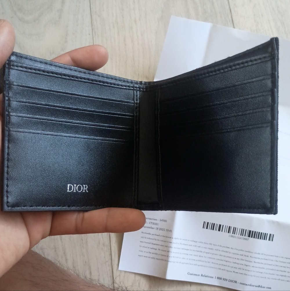 Dior Black Monogram Card Holder - Picture 2 of 5